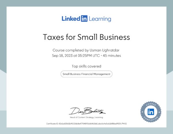 Taxes for Small Business